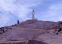 Blick von der Westlichen Anfahrt auf das Observatorium auf dem Mont Ventoux (1909 Meter)