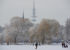 Die Au�enalster ist im Winter nach wochenlanger K�lte zugefroren.