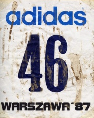 Startnummer vom den Junioren-Crosslauf-Weltmeisterschaften 1987 in Warschau